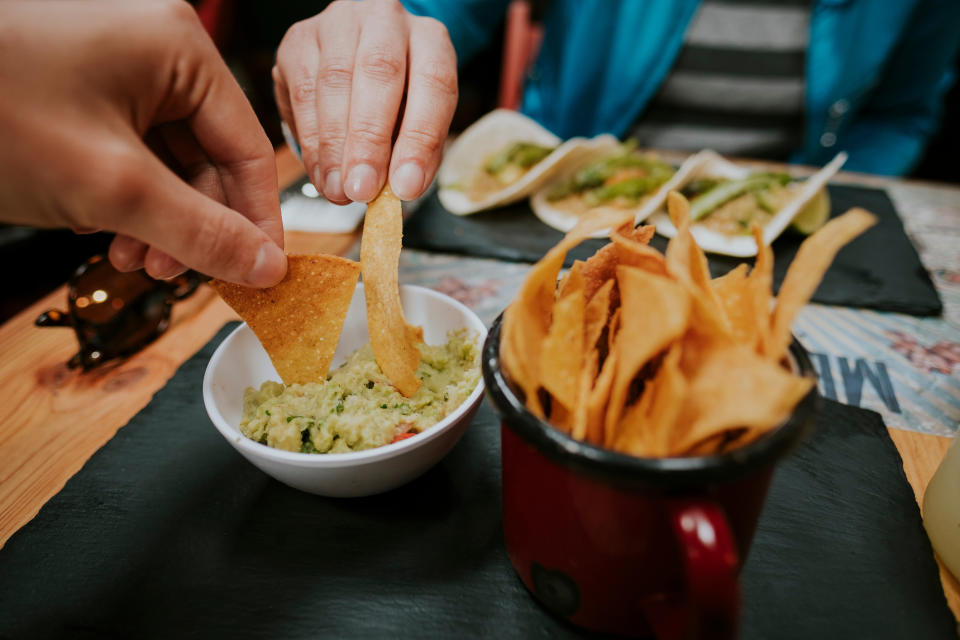 Double dipping is another bad dinner habit that needs to be banned. (Getty Images)