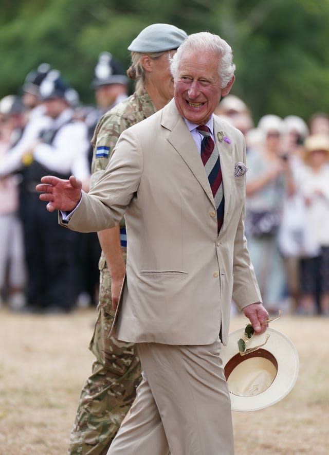 Royal visit to Sandringham Flower Show