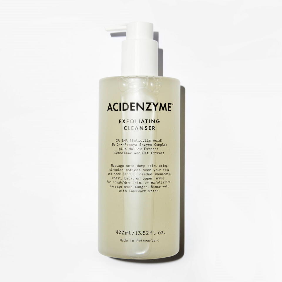 <p><a href="https://go.redirectingat.com?id=74968X1596630&url=https%3A%2F%2Fwww.beautypie.com%2Fus%2Fproducts%2Facidenzyme-face-and-body-cleanser&sref=https%3A%2F%2Fwww.womenshealthmag.com%2Fbeauty%2Fg43923860%2Fbest-salicylic-acid-cleansers%2F" rel="nofollow noopener" target="_blank" data-ylk="slk:Shop Now;elm:context_link;itc:0;sec:content-canvas" class="link ">Shop Now</a></p><p>AcidEnzyme Exfoliating Cleanser</p><p>$60.00</p><p>beautypie.com</p>