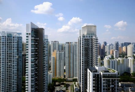 FILE PHOTO: General view of apartment blocks consisting of private and public housing, in Singapore, September 27, 2018. REUTERS/Kevin Lam