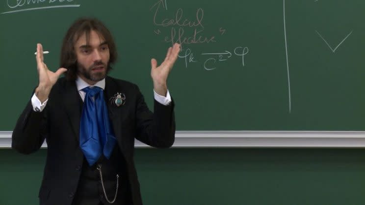 Cedric Villani durante una de sus clases | Université Claude-Bernard-Lyon-I