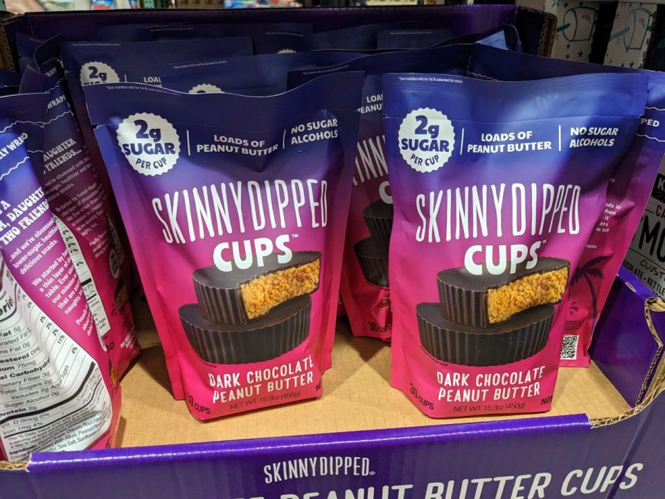 Skinny dipped cups in bags at Costco