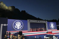 President Donald Trump speaks at Mount Rushmore National Monument Friday, July 3, 2020, in Keystone, S.D. (AP Photo/Alex Brandon)