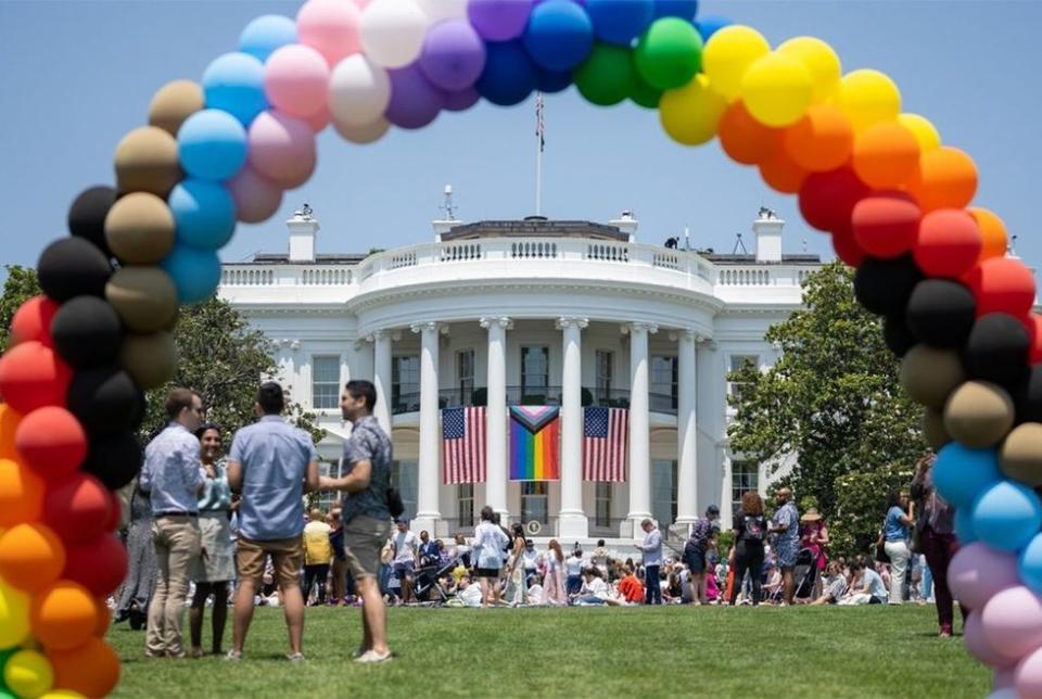 2023 Queer Milestones LGBTQ History Largest Ever Pride Event USA Presidential White House Progress Rainbow Flag