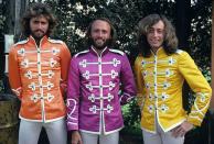 <p>Originally from England, the Gibb family immigrated to Australia, where the three boys, Barry, Robin and Maurice, had moderate success with their music on Australian TV shows. The family moved back to England in 1967 to help further their careers but the brothers split briefly after the failure of their 1969 album. They reunited to release their first #1 hit, “<a href="https://www.amazon.com/How-Can-Mend-Broken-Heart/dp/B01NALMO7C/?tag=syn-yahoo-20&ascsubtag=%5Bartid%7C10063.g.35225069%5Bsrc%7Cyahoo-us" rel="nofollow noopener" target="_blank" data-ylk="slk:"How Can You Mend a Broken Heart";elm:context_link;itc:0;sec:content-canvas" class="link ">"How Can You Mend a Broken Heart"</a>” in 1971, which also earned a Grammy nomination. This was followed by other hits including <a href="https://www.amazon.com/Lonely-Days/dp/B01MZ27YJV/?tag=syn-yahoo-20&ascsubtag=%5Bartid%7C10063.g.35225069%5Bsrc%7Cyahoo-us" rel="nofollow noopener" target="_blank" data-ylk="slk:“Lonely Days.”;elm:context_link;itc:0;sec:content-canvas" class="link ">“Lonely Days.”</a> Their fame temporarily slowed, but they experienced a resurgence in the mid-70s. With exquisite three-part harmonies, the group has had more #1 singles than any band but the Beatles.</p>