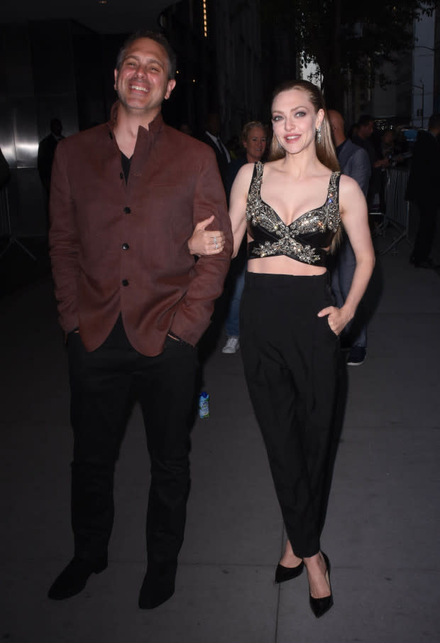 <p>NEW YORK, NY - JUNE 1: Thomas Sadoski and Amanda Seyfried are seen on June 1, 2023 in New York City. (Photo by Patricia Schlein/Star Max/GC Images)</p>