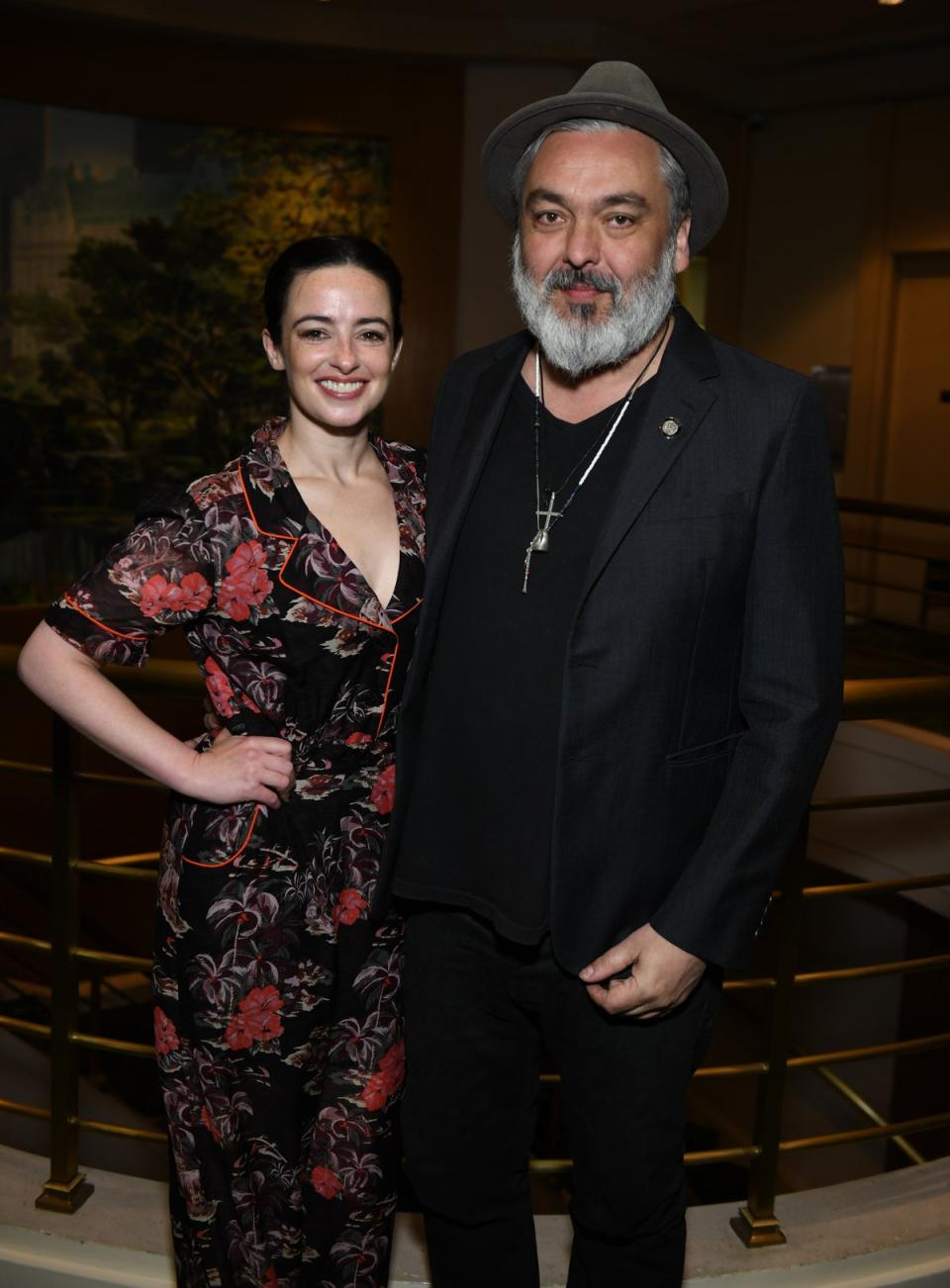 Laura Donnelly and Jez Butterworth at a Tony nominees event in 2019 (Getty Images for Tony Awards Pro)