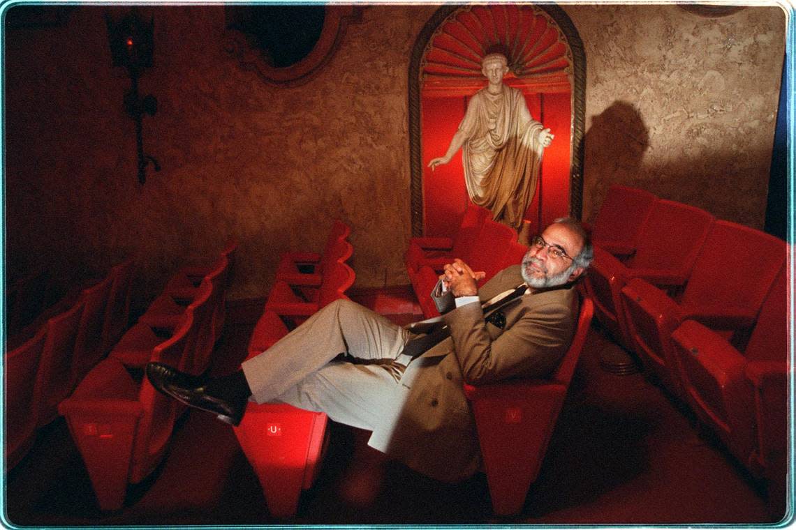 In this file photo from Jan. 8, 1997, Nat Chediak, founder of the Miami Film Festival, sits inside the Olympia Theater at the Gusman Center for the Performing Arts. The venue was a primary location for the screening of the festival’s films.