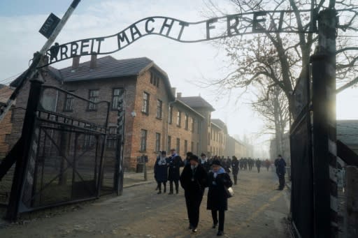 The infamous gate with its inscription "Work sets you free" greeted Jews and some others destined for Nazi gas chambers