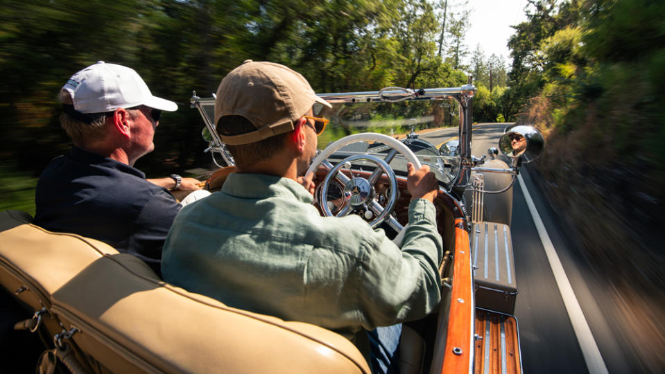 A drive through Northern California's  wine country in the 1930 Mercedes-Benz SS originally owned by Hari Singh, the last ruling Maharajah of Kashmir.