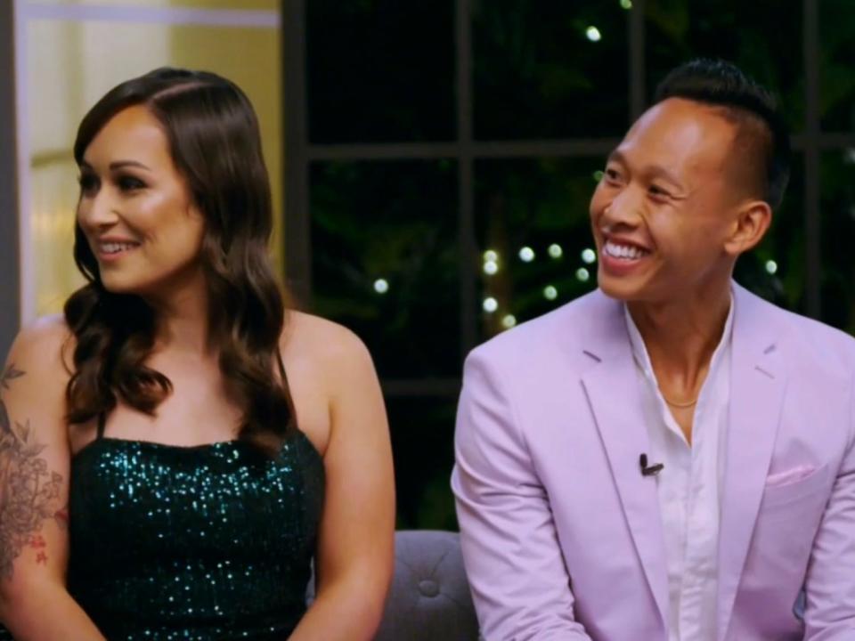 Morgan and Bihn on "Married At First Sight."