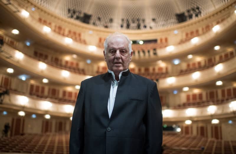 Argentine Conductor Daniel Barenboim stands in the hall of the Staatsoper in Berlin. Veteran conductor Daniel Barenboim has been awarded honorary membership of the Berlin State Opera and appointed as honorary principal conductor of its Staatskapelle orchestra, the institutions announced on Friday. Bernd von Jutrczenka/dpa