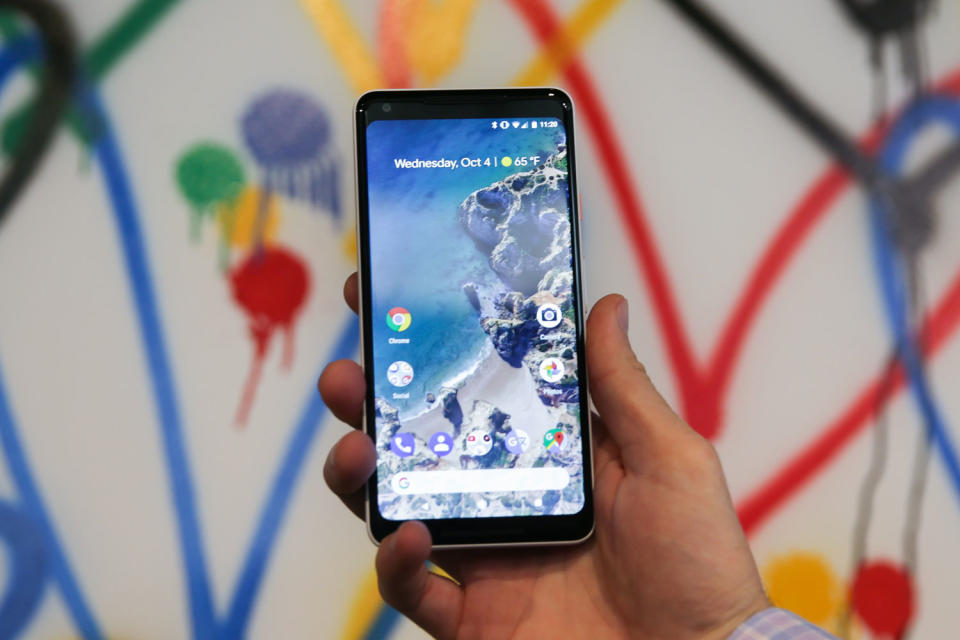 New handset: Google Pixel 2 XL: ELIJAH NOUVELAGE/AFP/Getty