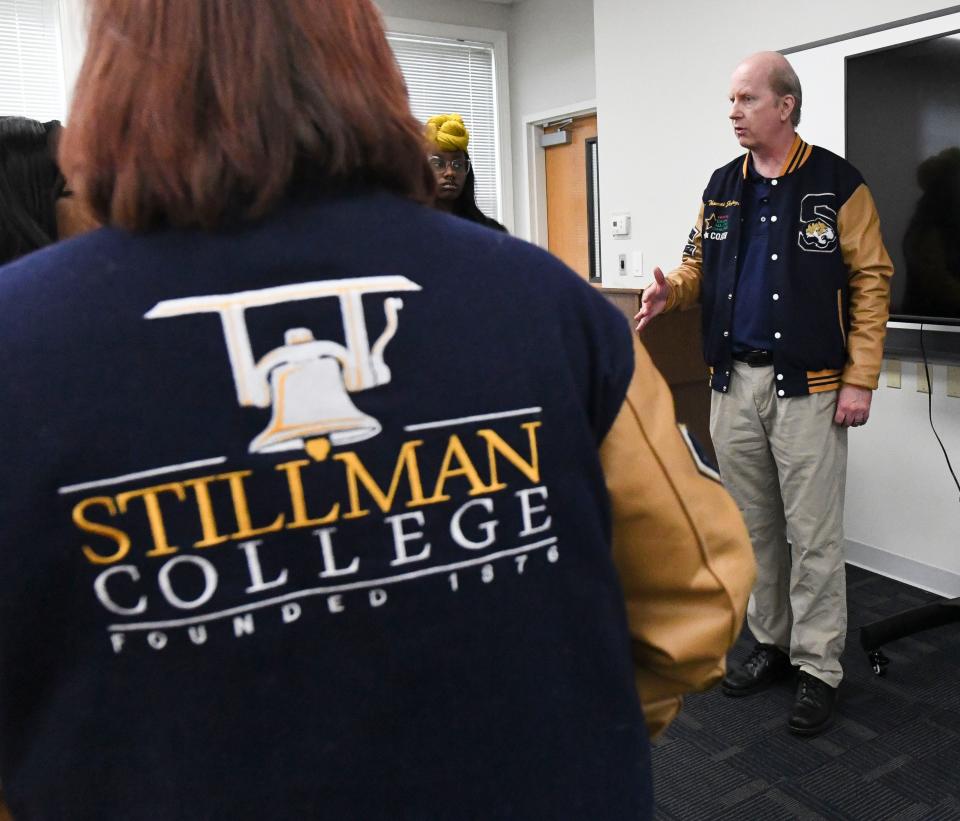 Stillman College won the schoolÕs first national championship in the Honda Campus All Star Challenge, an academic competition. Members of the team tell the story of their victory Thursday, April 27, 2023.  Thomas Jennings coached the team to the championship.