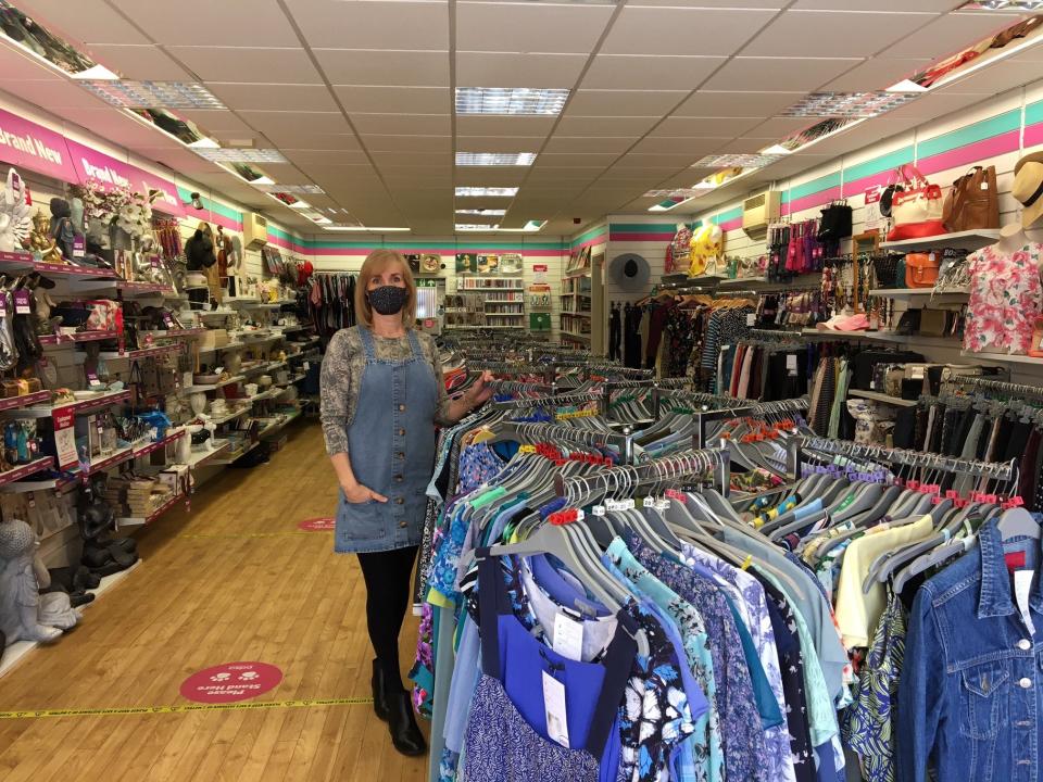 Carla Woodhead, a volunteer at the PDSA charity shop in Broomhill, SheffieldThe Independent