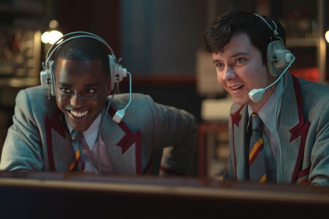 Sam Taylor/Netflix Ncuti Gatwa and Asa Butterfield on 'Sex Education'