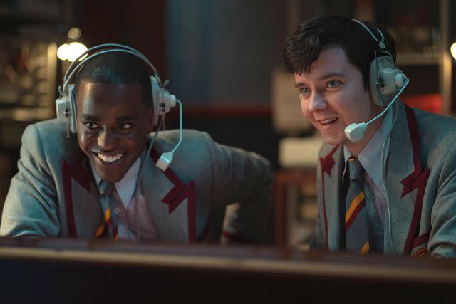 Sam Taylor/Netflix Ncuti Gatwa and Asa Butterfield on ‘Sex Education’