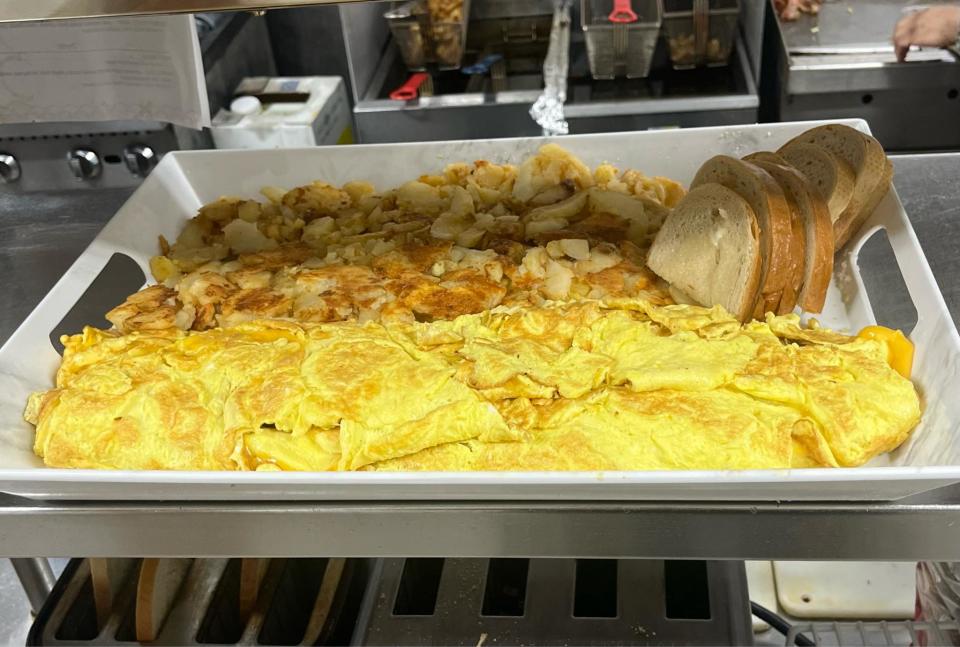 CJ's in Lacey hosts an omelet-eating challenge involving a 20 eggs, one pound of home fries and four pieces of toast.