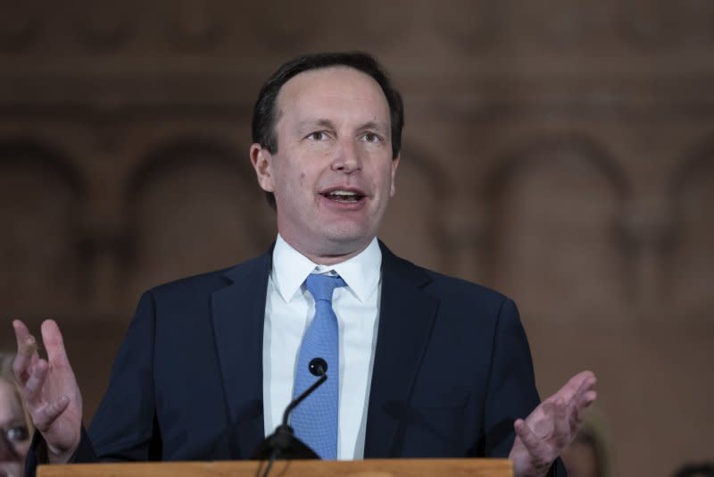 Sen. Chris Murphy, D-Ct., has sharp criticism for Supreme Court Justice Samuel Alito after Alito claimed the Senate does not have the authority to hold the high court to a code of conduct. File Photo by Chris Kleponis/UPI