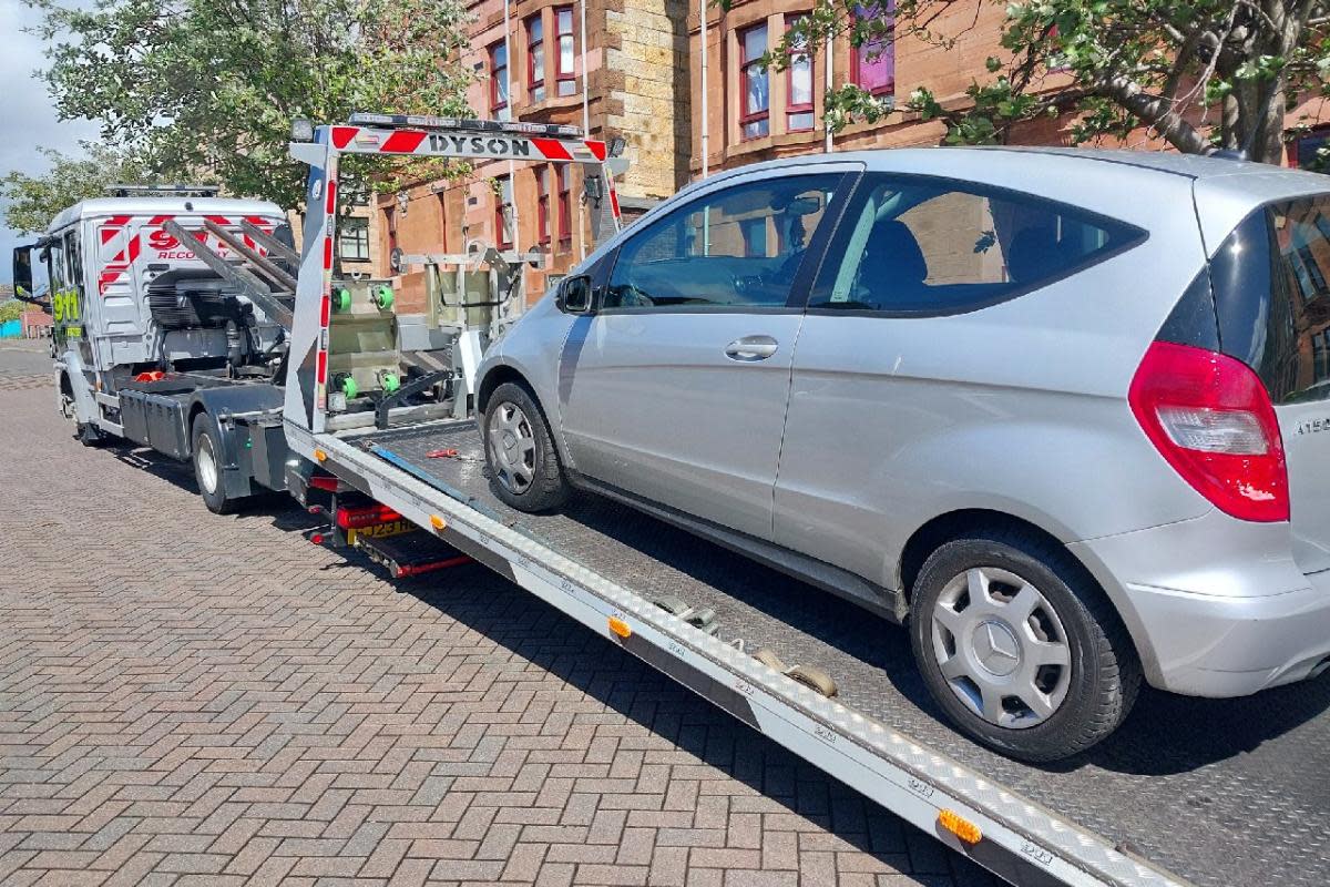 The motorist was stopped in Glasgow's Govanhill <i>(Image: Police Scotland)</i>