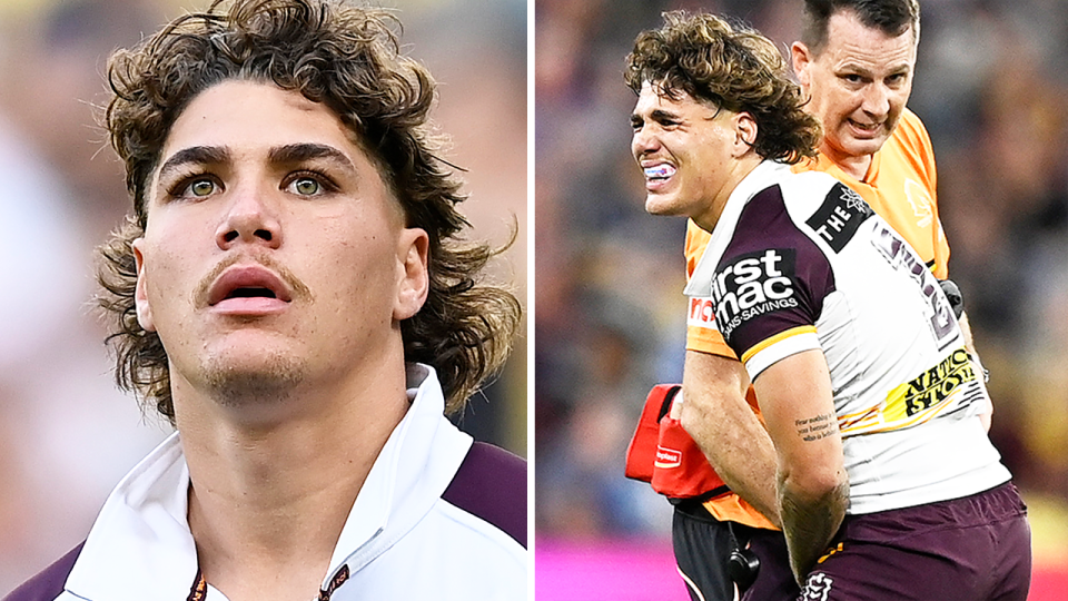 The Broncos have been dealt a brutal blow with Reece Walsh (pictured) potentially suffering a season ending injury. (Getty Images)