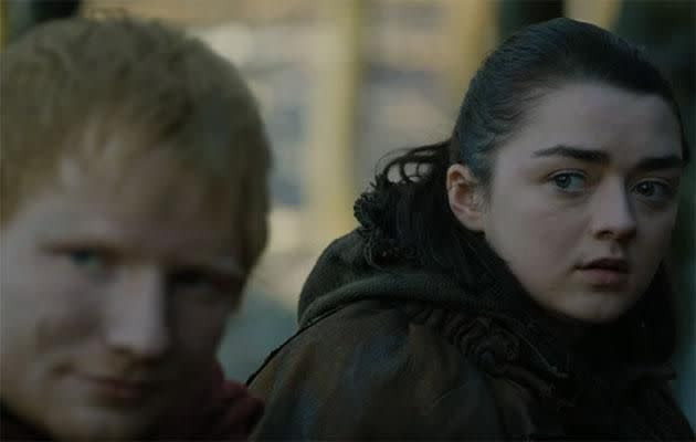 Even Arya is like what? Source: HBO