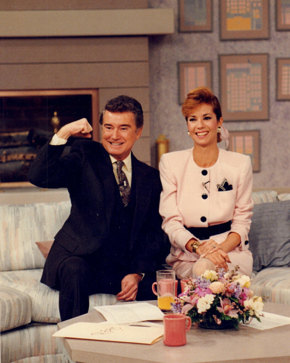 Regis Philbin and Kathie Lee Gifford on set in 1988 (Newsday LLC / Newsday RM via Getty Images)