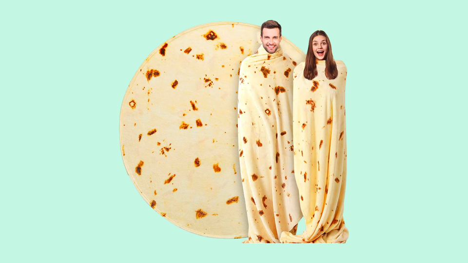 Wrap yourself up in this warm burrito blanket.