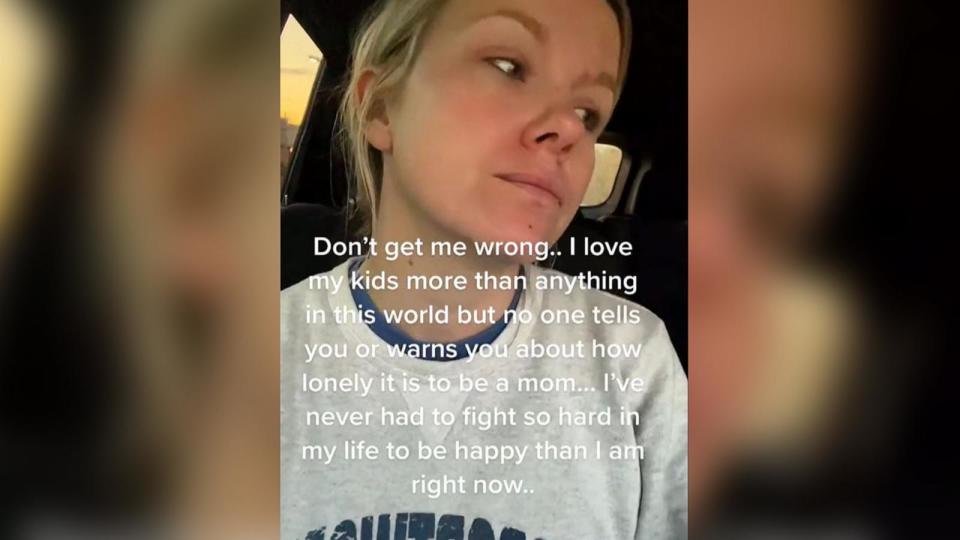 PHOTO: Johnna Castle Castle, a mom of two, shared in a TikTok video the loneliness she feels at times as a mom. (Johnna Castle/@strongmamajohnna via TikTok)