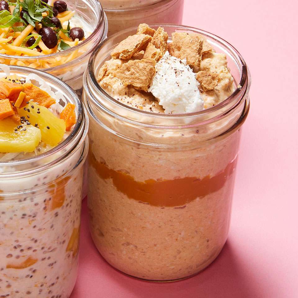 Pumpkin Cheesecake Overnight Oats