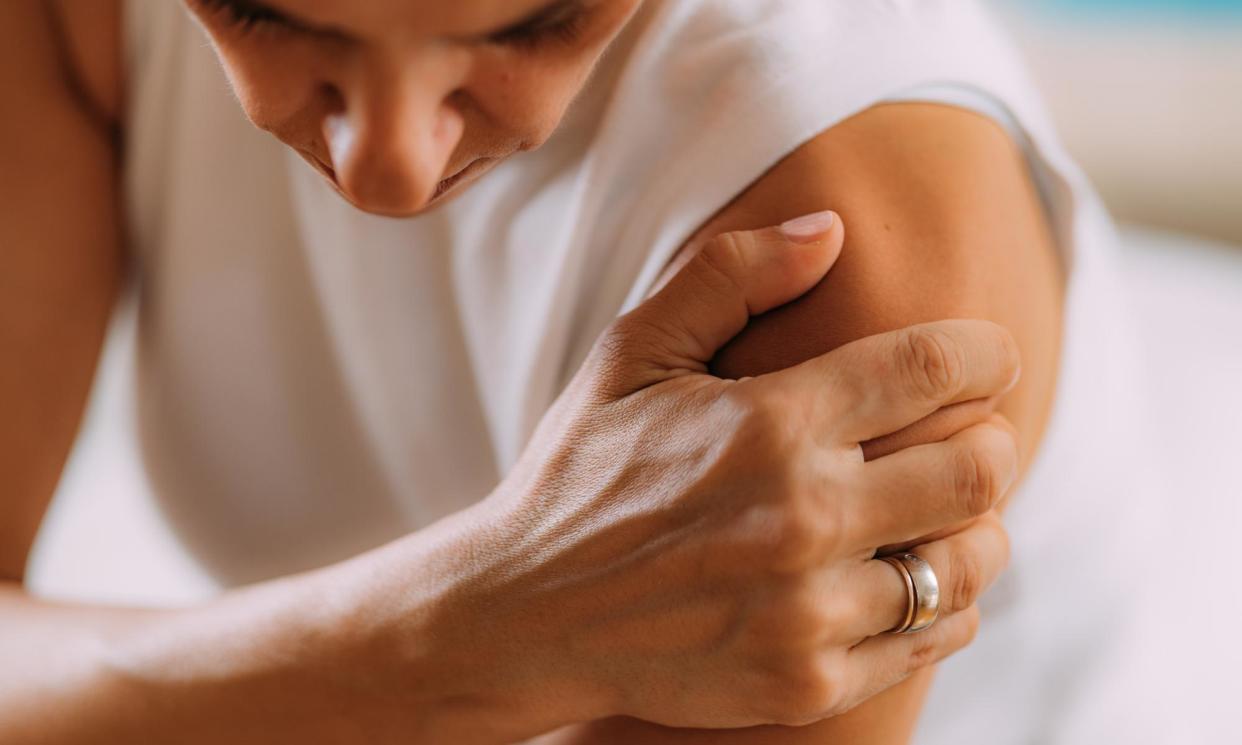 <span>‘My shoulder stopped working. When I struggled to lift my arm, it felt as though it was tearing apart. I had a frozen shoulder.’</span><span>Photograph: Microgen Images/SCIENCE PHOTO LIBRARY/Getty Images/Science Photo Library RF</span>