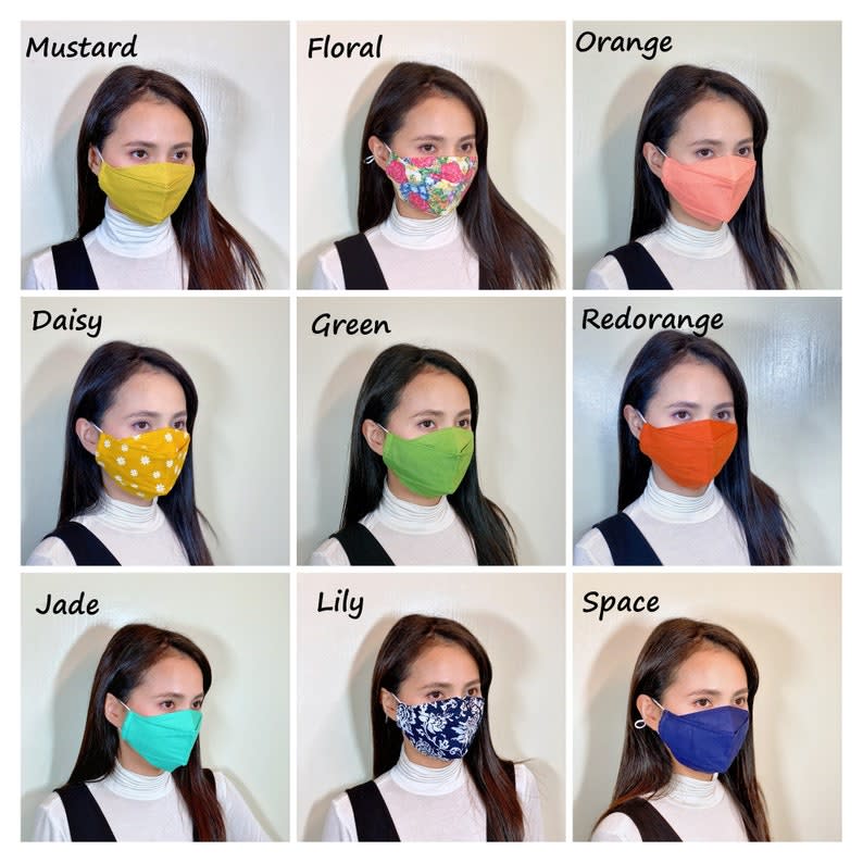 Anti-Fog Japanese Cotton Face Masks come in dozens of colours and patterns. Image via Etsy/CONICOMasks.