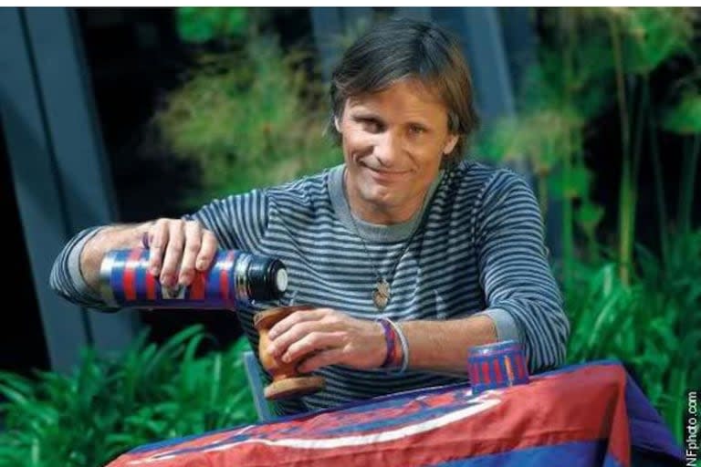 Viggo Mortensen es un argentino más, hincha de San Lorenzo y matero de ley.