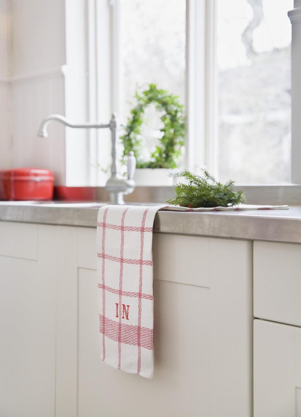 <p>They might not <em>look </em>dirty, but dish towels were deemed the most contaminated spot in the kitchen in a <a href="http://www.goodhousekeeping.com/home/cleaning/news/a32256/germs-on-dish-towels/" rel="nofollow noopener" target="_blank" data-ylk="slk:USDA-funded study;elm:context_link;itc:0;sec:content-canvas" class="link ">USDA-funded study</a>. And the same goes for the <a href="http://www.goodhousekeeping.com/home/cleaning/tips/a26175/how-often-wash-towels/" rel="nofollow noopener" target="_blank" data-ylk="slk:small towels in your bathroom;elm:context_link;itc:0;sec:content-canvas" class="link ">small towels in your bathroom</a>, according to Carolyn Forte, director of the Cleaning Lab at the <a class="link " href="http://www.goodhousekeeping.com/institute/about-the-institute/a16265/about-good-housekeeping-research-institute/" rel="nofollow noopener" target="_blank" data-ylk="slk:Good Housekeeping Institute;elm:context_link;itc:0;sec:content-canvas">Good Housekeeping Institute</a><span class="redactor-invisible-space">: "Hand towels get dirtier faster since you use them more than once per day. They should be changed every couple days, or even every day, if you have a large family."</span></p>