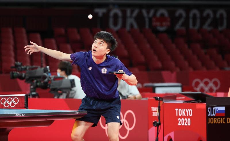 林昀儒今日在桌球男子準決賽中，將對上中國選手樊振東。（體育署提供）