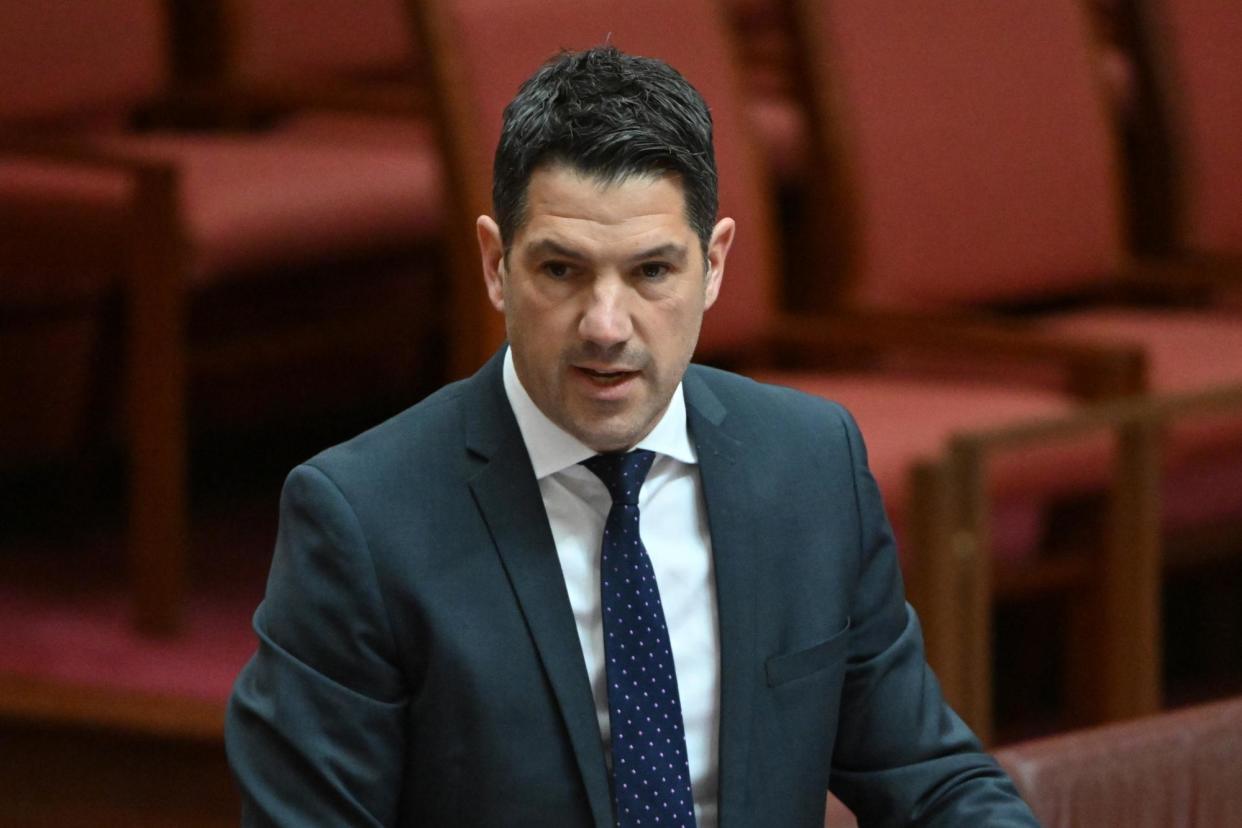 <span>Anti-woke warrior Alex Antic has reportedly been part of a push to get religious conservatives signed up to the Liberal party in South Australia.</span><span>Photograph: Mick Tsikas/AAP</span>