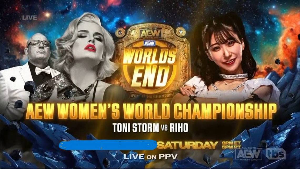 AEW Champ “Timeless” Toni Storm w/ Lutha vs. Riho at AEW Worlds End PPV on Saturday, Dec. 30 from Long Island.