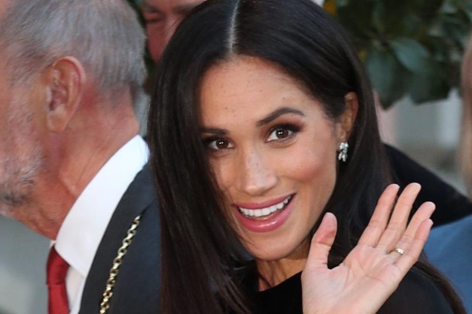 The Duchess of Sussex arrives at the opening of Oceania at the Royal Academy of Arts in London: PA