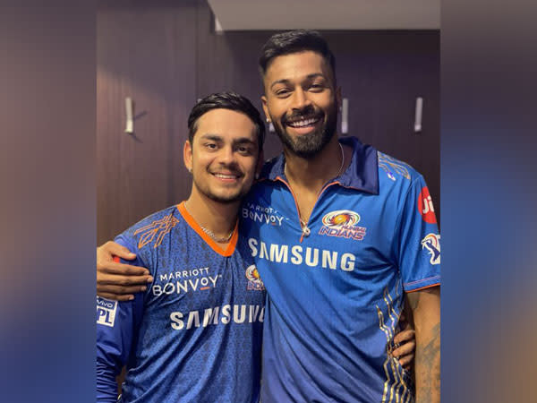 Ishan Kishan with Hardik Pandya (Photo/ Hardik Pandya Twitter)