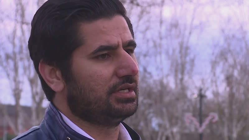 Darwaish Zakhil, the director of the Afghan Support Network in Beaverton, December 17, 2023 (KOIN)