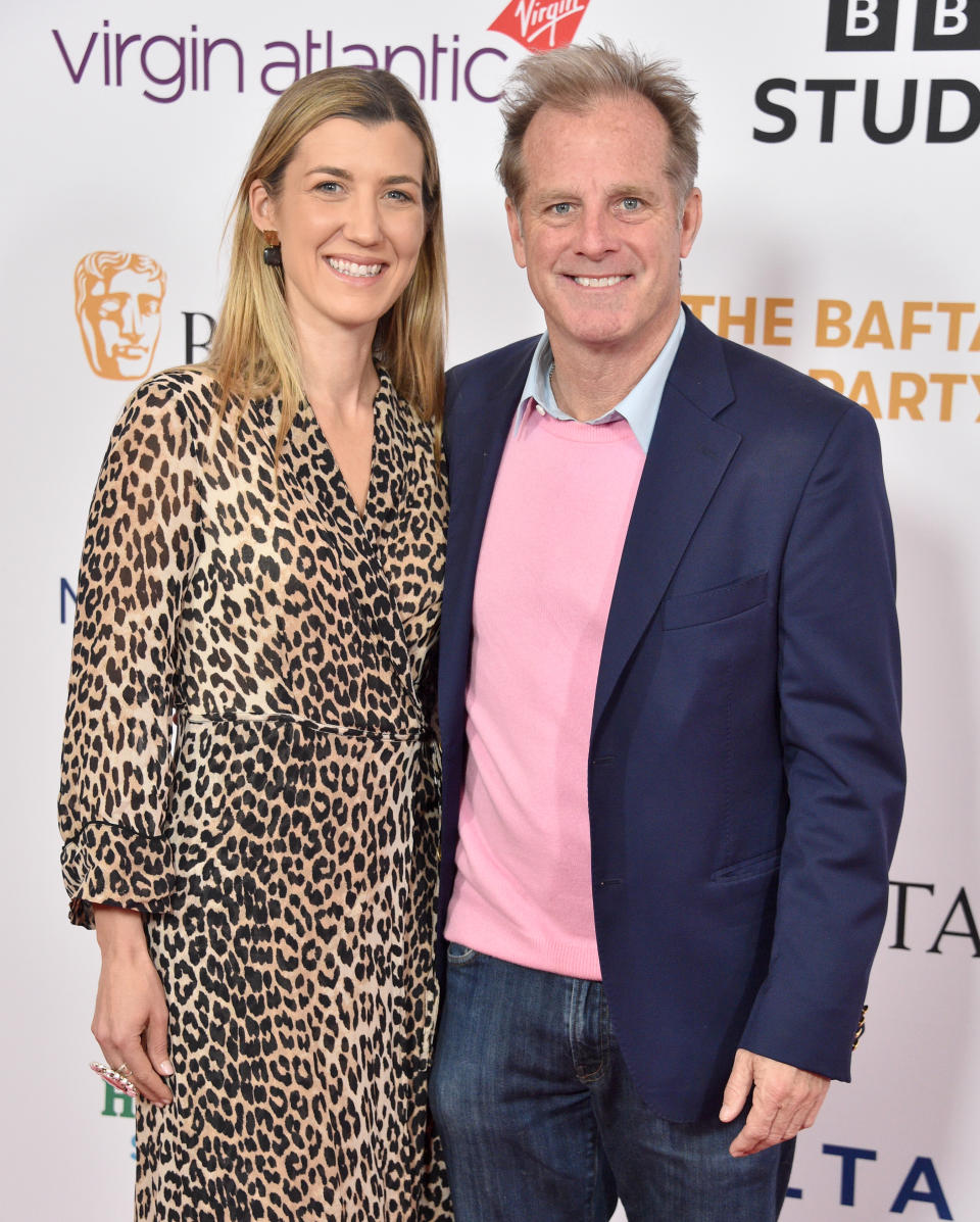 Isabelle Thomas y Bradley Thomas en la fiesta de los BAFTA en Beverly Hills, California. (Photo by Gregg DeGuire/FilmMagic)