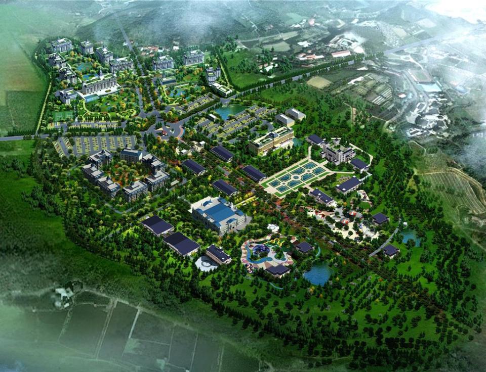 麗寶集團今天聲明，南投埔里遊樂區開發案，與ABVC無關；圖為整體規劃3D效果圖。圖／蔡惠芳