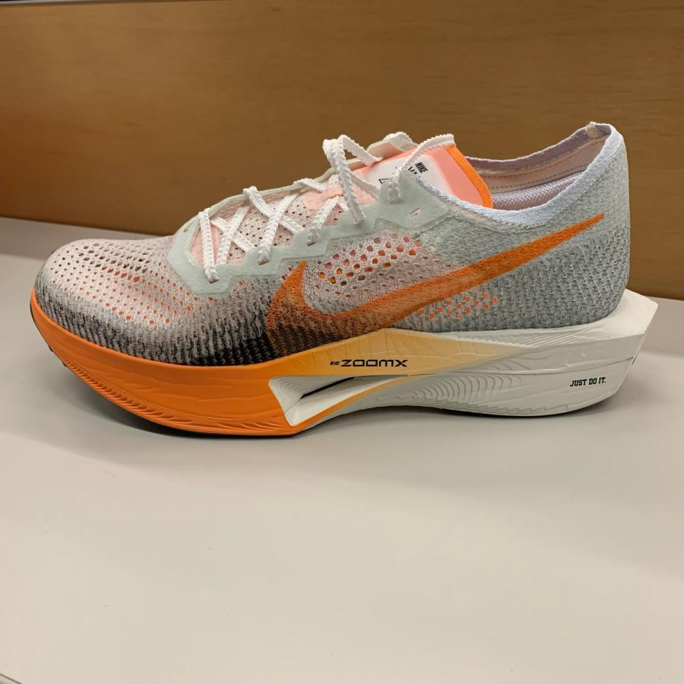 <p><a href="https://go.redirectingat.com?id=74968X1596630&url=https%3A%2F%2Fwww.nike.com%2Ft%2Fvaporfly-3-mens-road-racing-shoes-8DD182&sref=https%3A%2F%2Fwww.menshealth.com%2Ffitness%2Fg60276828%2Fbest-nike-running-shoes%2F" rel="nofollow noopener" target="_blank" data-ylk="slk:Shop Now;elm:context_link;itc:0;sec:content-canvas" class="link ">Shop Now</a></p><p>Vaporfly 3</p><p>nike.com</p><p>$260.00</p>