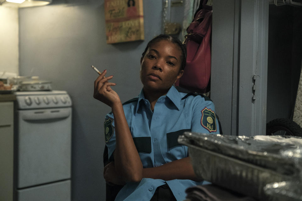 This image released by A24 Films shows Gabrielle Union in a scene from "The Inspection." (Patti Perret/A24 Films via AP)