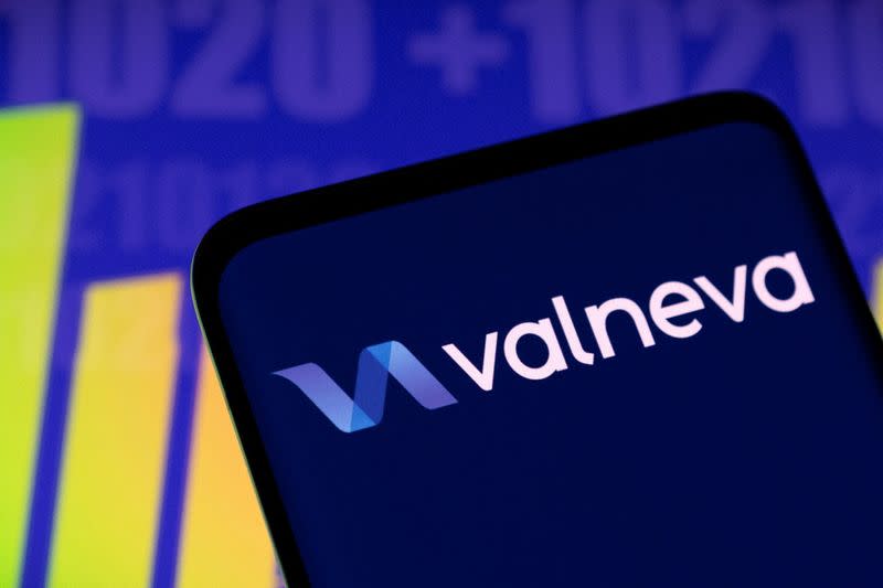 FILE PHOTO: Illustration shows Valneva logo