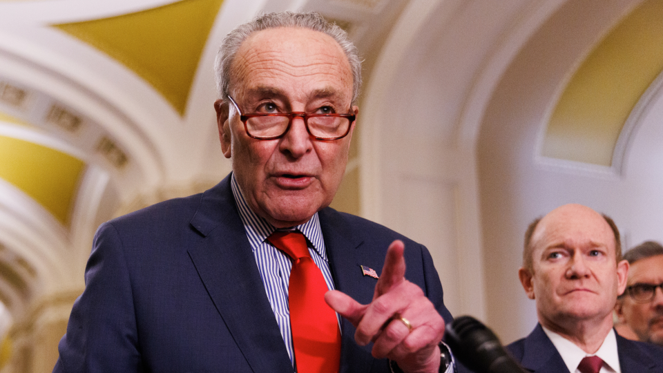 Senate Majority Leader Chuck Schumer (Aaron Schwartz/NurPhoto via Getty Images)