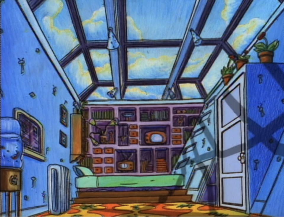 Animated or not, this was a dope room. 