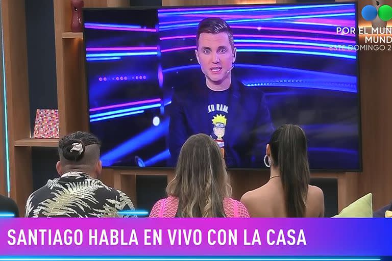 Santiago del Moro, al frente de la cuarta gala de nominación de la casa de Gran Hermano (Captura de TV)