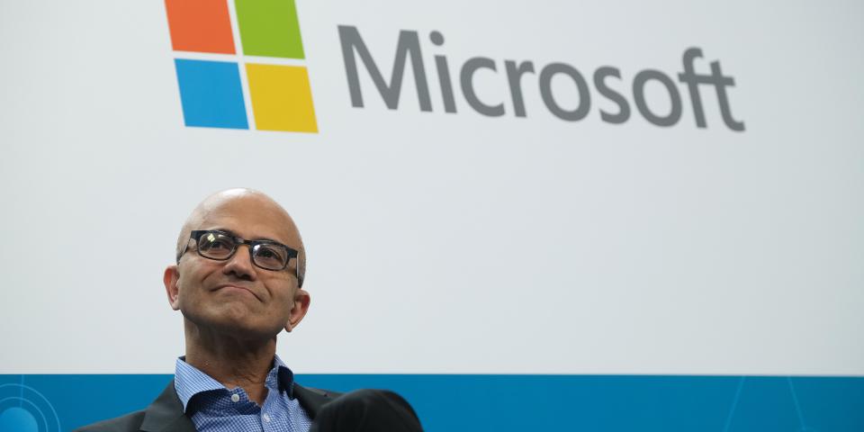 Satya Nadella, CEO of Microsoft.