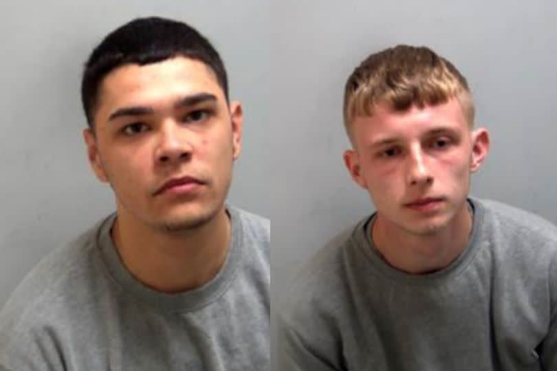 Bailey Ruscoe, 21, of Elliston Square, Manchester and Peter Clegg, 20, of Wrenbury Crescent, Stockport